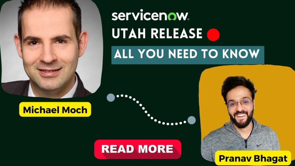 Servicenow UTAH Release